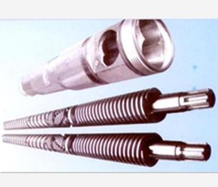 China Small Conical Twin Screw Barrel For Plastic Extrusion Machine Alloy Hardness HRC55-62 supplier