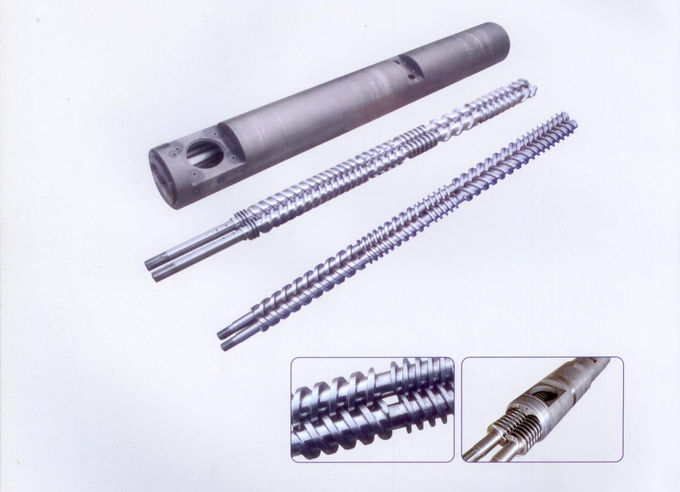 Custom Types Plastic Extrusion Screw Extruder Machine Parts 0.6-0.8mm Nitriding Depth