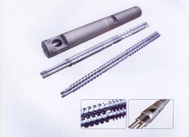 China Contra Rotating Bimetallic Screw Barrel , Twin Screw &amp; Barrel For Plastic Machine supplier