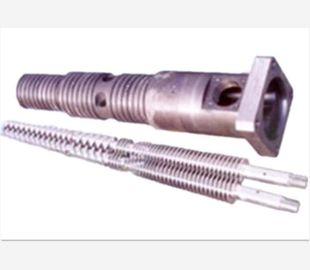 China Nitriding Treatment Conical Twin Screw Barrel Double Hole Screw Cylinders supplier