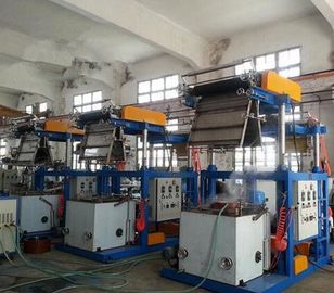 PVC Film 0.025 - 0.07mm Thickness Blown Film Extrusion Machine With Pillar Under Electric Lift supplier