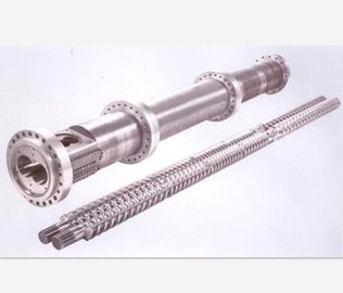 Durable Bimetallic Parallel Twin Screw And Barrel For Double Screw Extruder Machine supplier